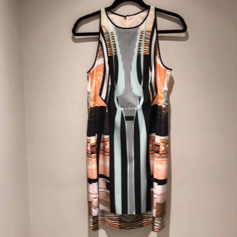 Clover Canyon Silk Graphic Print Dress NEW